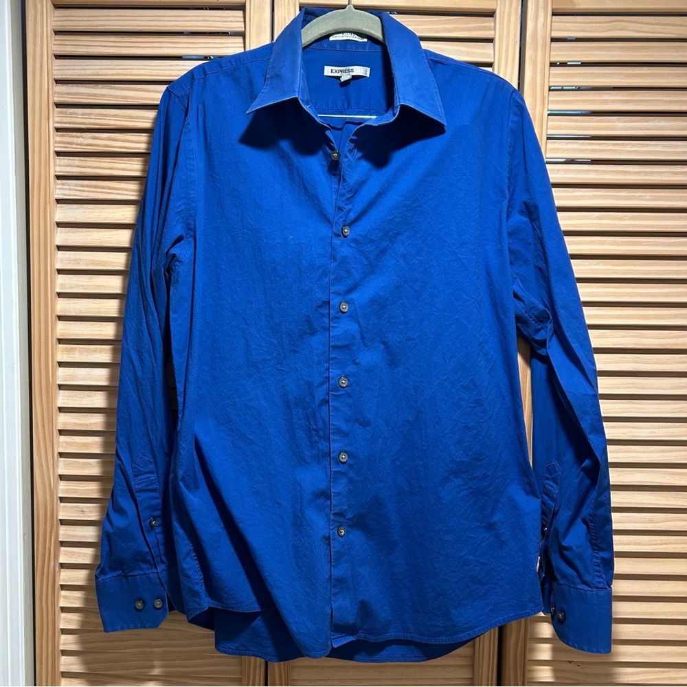 Express Royal Blue Dress Shirt